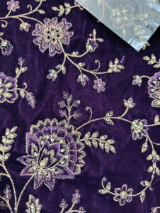 Mariab Fabric Luxe Embroidered Velvet