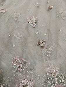 Mariab Front Luxe Embellished Net