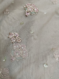 Mariab Front Luxe Embellished Net