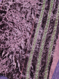 Mariab Patch Set velvet shawl