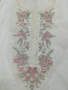 Mariab Neckline Pearl Embellished