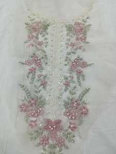 Mariab Neckline Pearl Embellished