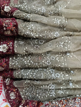 Load image into Gallery viewer, Mariab Saree Embroidered Chiffon
