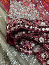 Load image into Gallery viewer, Mariab Saree Embroidered Chiffon
