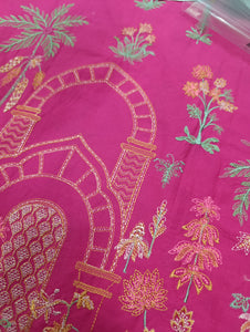 Mariab Fabric Luxe Lawn Embroidered
