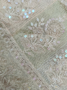 Mariab Shirt Luxe Embroidered Chiffon