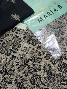 Mariab Shirt Luxe Schiffli Embroidery With Laser Cut