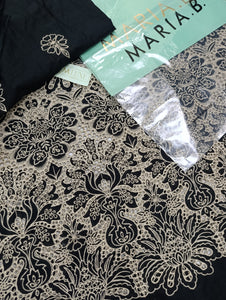 Mariab Shirt Luxe Schiffli Embroidery With Laser Cut