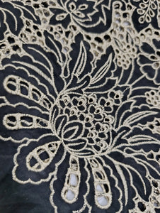 Mariab Shirt Luxe Schiffli Embroidery With Laser Cut