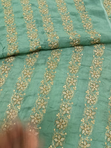 Mariab Patch Raw silk