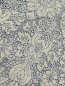 Mariab Shirt Luxe Schiffli Embroidery With Laser Cut