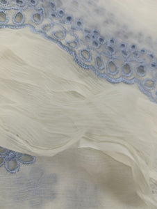 Mariab Duppta Luxe Chiffon Schiffli Embroidered