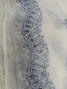 Mariab Duppta Luxe Chiffon Schiffli Embroidered