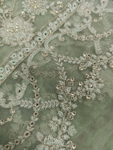 Mariab Fabric Luxe Embroidered Chiffon