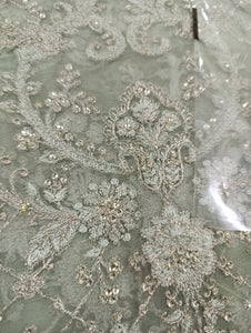 Mariab Fabric Luxe Embroidered Chiffon