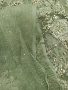 Mariab Fabric Luxe Embroidered Chiffon