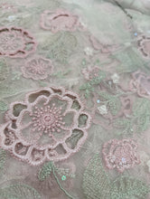 Load image into Gallery viewer, Mariab Fabric Luxe Embroidered Net Laser cut
