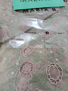 Mariab Fabric Luxe Embroidered Net Laser cut