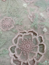 Load image into Gallery viewer, Mariab Fabric Luxe Embroidered Net Laser cut
