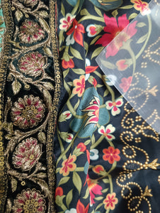 Mariab Saree Ready to Wear Pure Charemuse Silk
