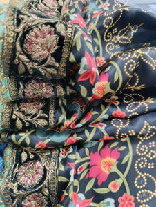 Mariab Saree Ready to Wear Pure Charemuse Silk
