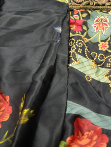 Mariab Saree Ready to Wear Pure Charemuse Silk