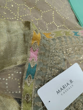 Load image into Gallery viewer, Mariab Duppta Ready to wear stick on Mukesh
