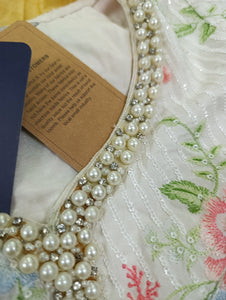 Mariab Saree Ready to Wear Embroidered Chiffon