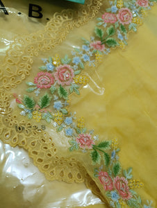 Mariab Saree Ready to Wear Embroidered Chiffon