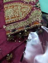 Load image into Gallery viewer, Mariab Saree Ready to Wear Banarsi Style
