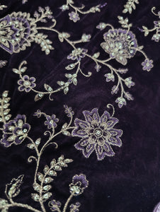 Mariab Fabric Luxe Embroidered Velvet
