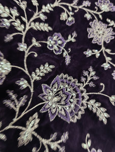 Mariab Fabric Luxe Embroidered Velvet