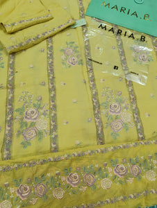 Mariab Shirt Luxe Laser Cut Embroidered Lawn