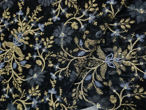 Mariab Fabric Luxe Embroidered Velvet