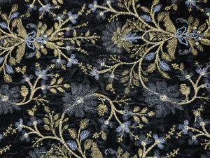 Mariab Fabric Luxe Embroidered Velvet