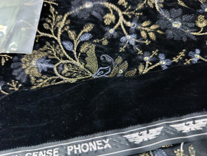 Mariab Fabric Luxe Embroidered Velvet