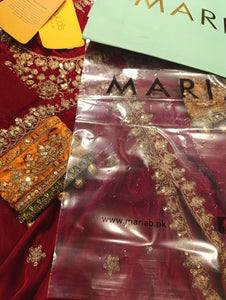 Mariab Frock Velvet Ready to wear