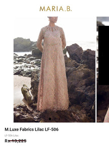 Mariab Fabric Luxe Zari Net
