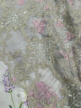 Load image into Gallery viewer, Mariab Saree Ready to Wear Pure Charemuse Silk
