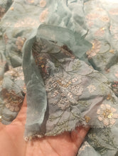 Load image into Gallery viewer, Mariab Fabric Luxe Embroidered Chiffon

