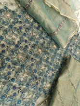 Load image into Gallery viewer, Branded Shirt Embroidered Zari net
