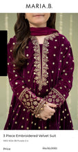 Load image into Gallery viewer, Mariab Frock Ready to wear velvet kids
