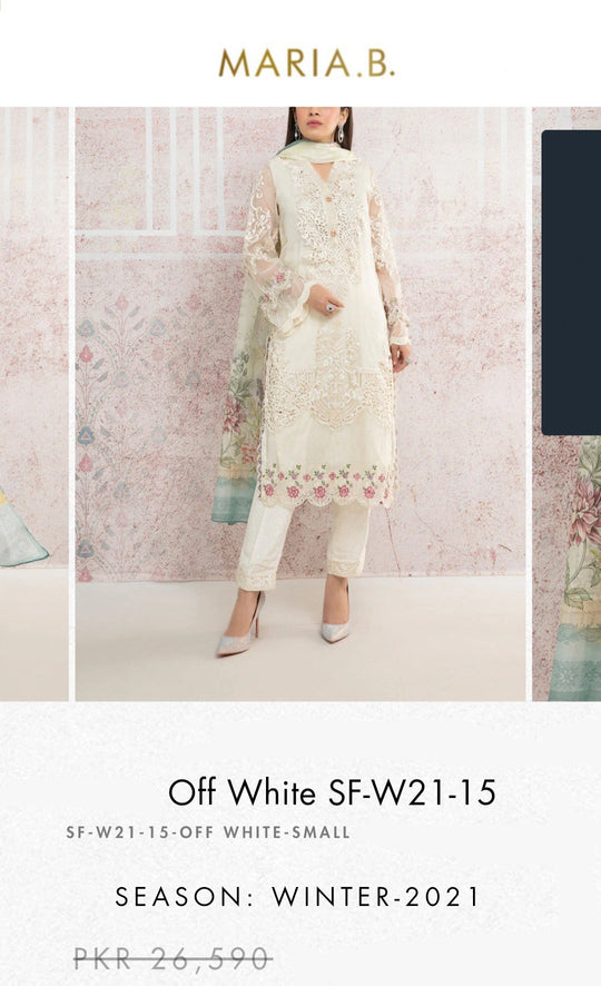 Mariab Shirt Ready To Wear Cut work