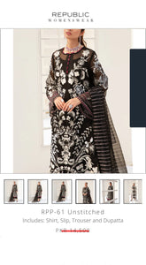 Republic Fabric Embroidered Organza