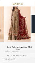 Load image into Gallery viewer, Mariab Fabric Shimmery cotton / Zari net
