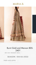 Load image into Gallery viewer, Mariab Fabric Shimmery cotton / Zari net
