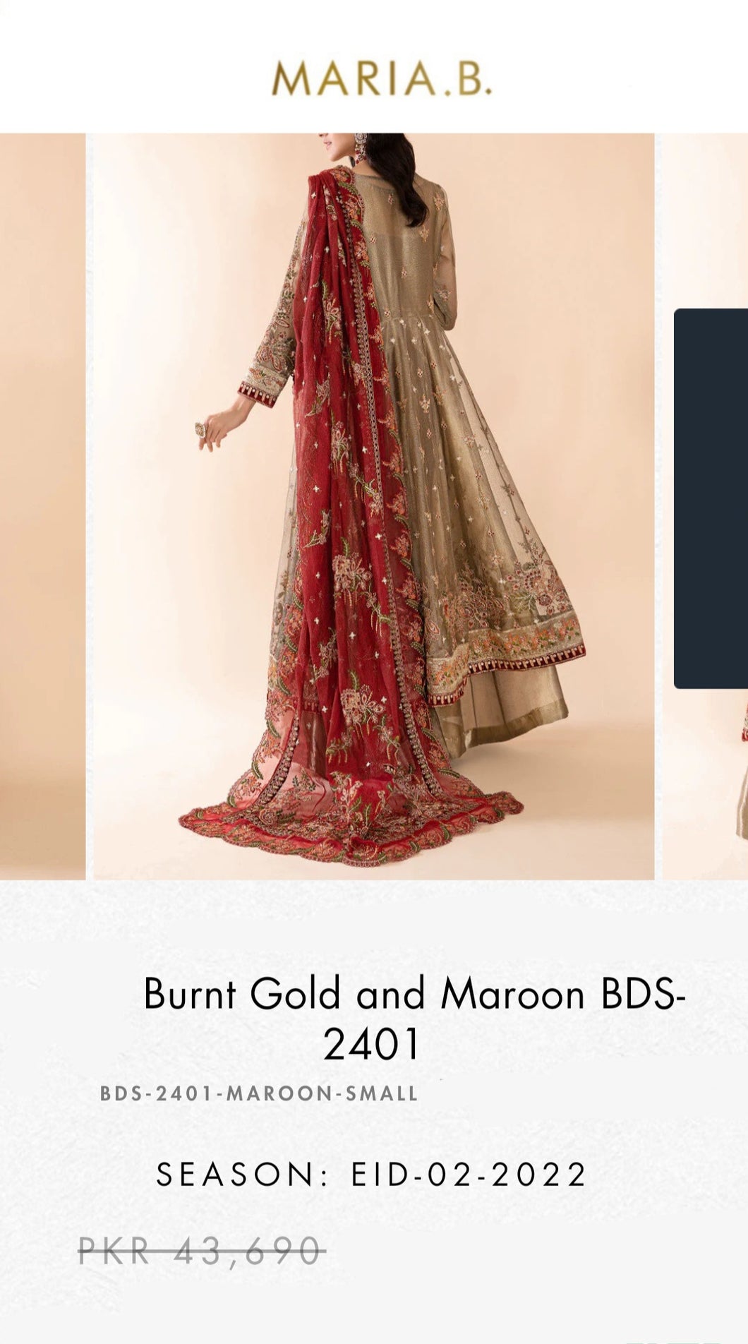 Mariab Fabric Shimmery cotton / Zari net