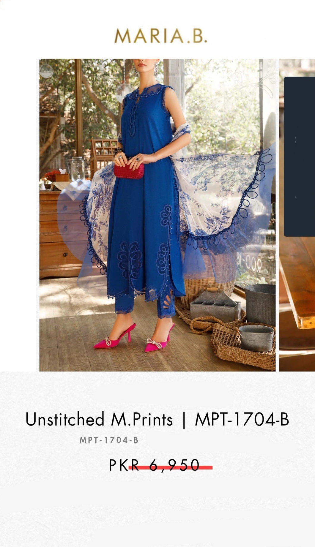 Mariab Duppta Printed Chiffon