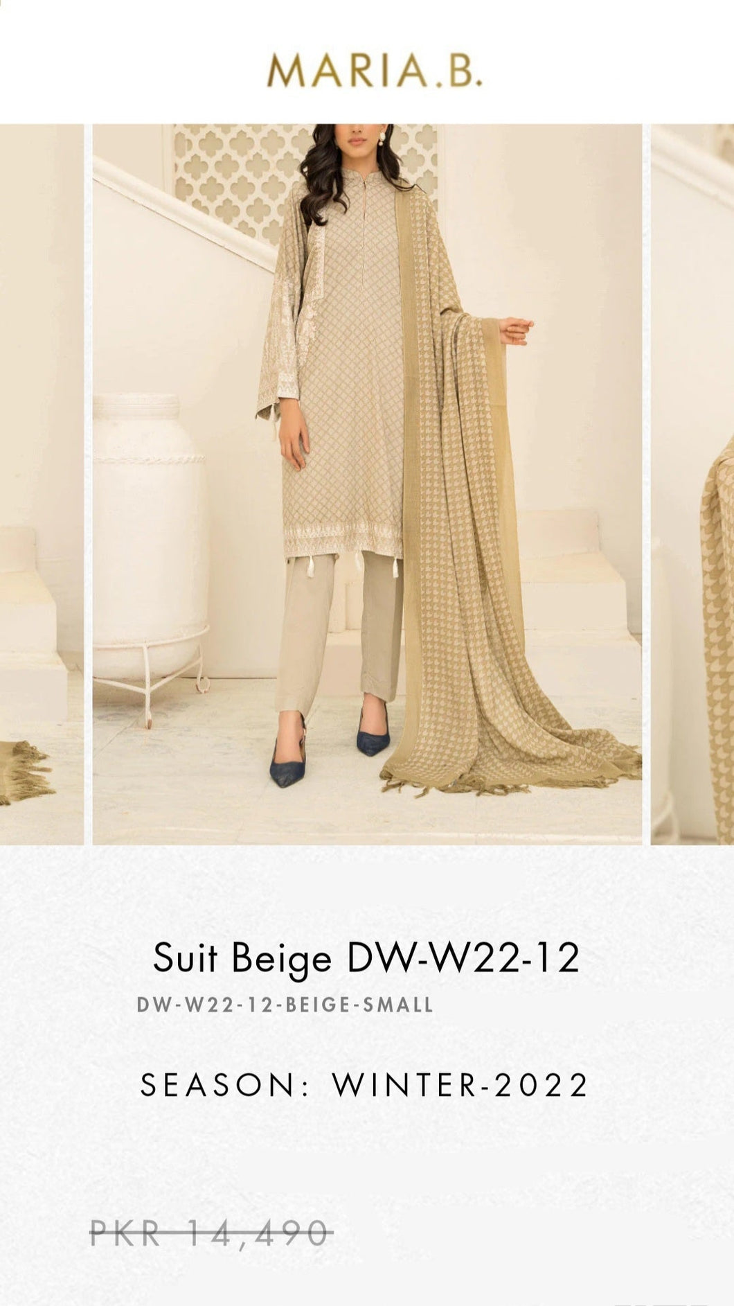 Mariab Shawl wool Ready to wear