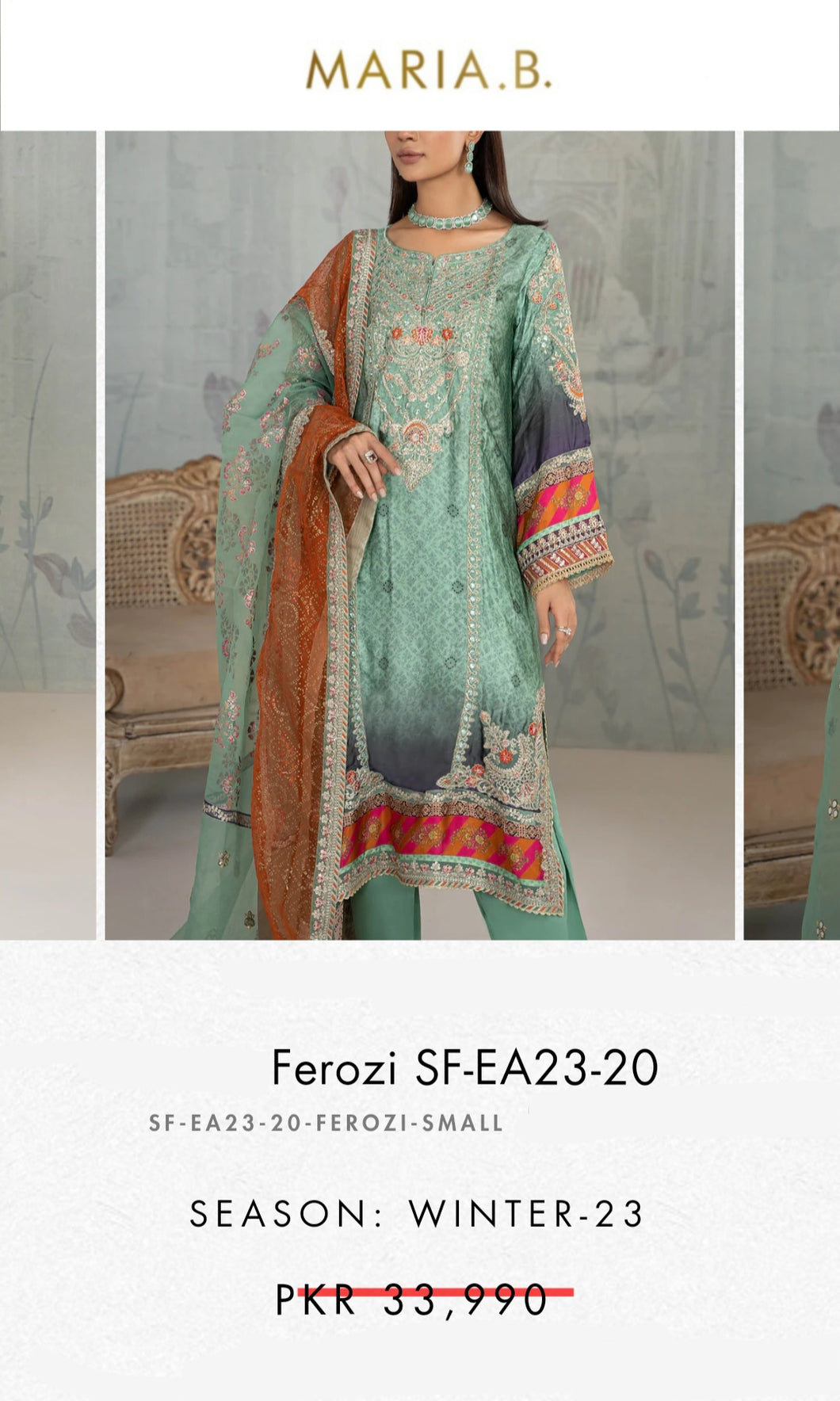 Mariab Shirt Printed Silk